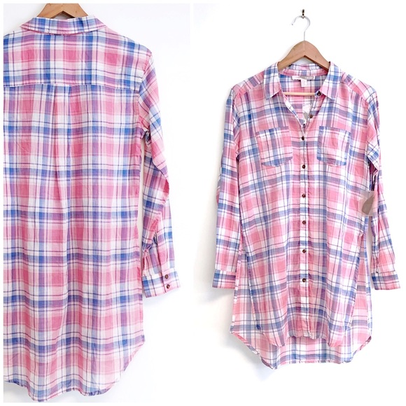 Forever 21 Dresses & Skirts - NWT Plaid Shirt Dress XS